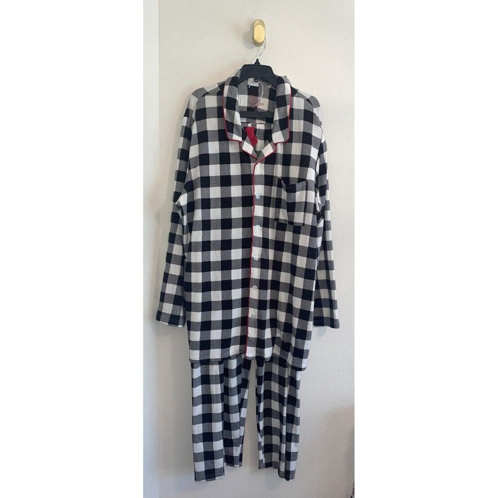 Pajamarama 2 Piece Long Sleeve PJ Pajama Set Buffalo Plaid Mens Big & Tall 3XLT